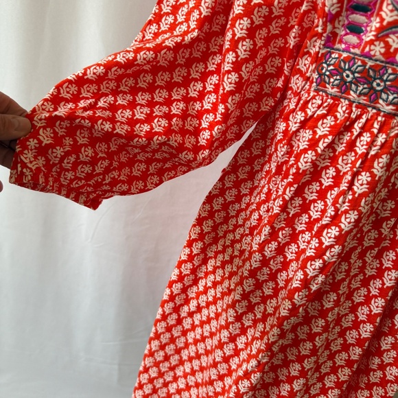 BODEN DRESS MODAL BLD EMBROIDERY PULL ON FLORAL BOHO ARTSY COTTAGECORE WHIMSY 8R - Picture 7 of 12